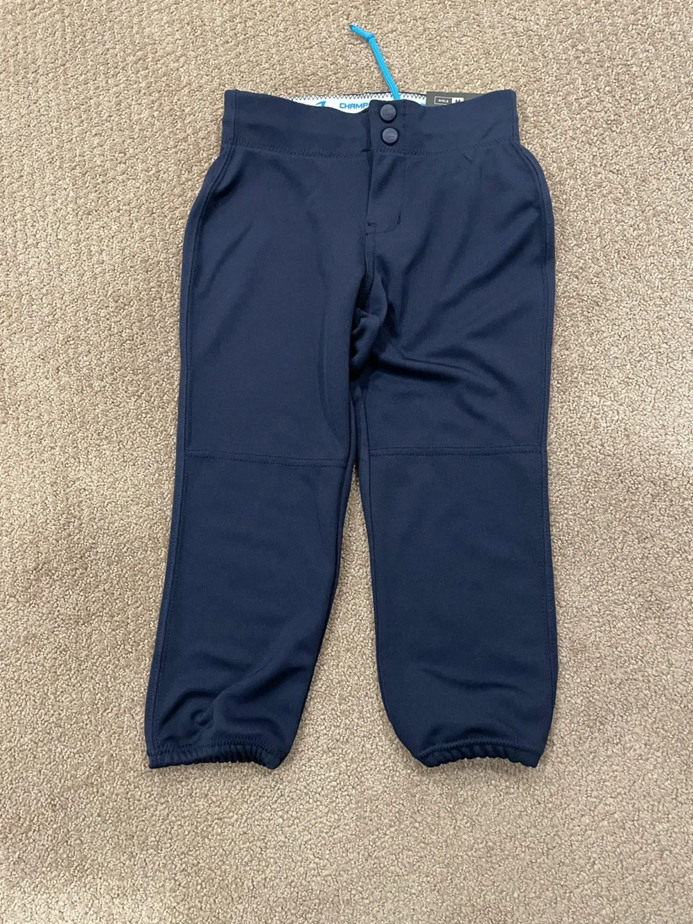 Girl’s Youth Red and Navy Champro & Intensity Softball Pants, size Youth M